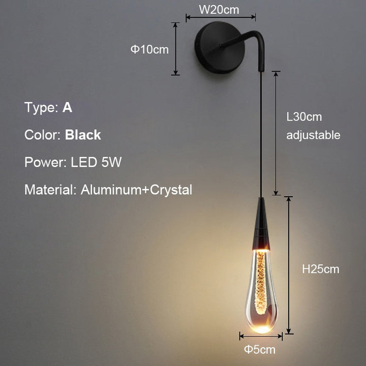 Stornfield | Luxurious Raindrop Wall Sconces