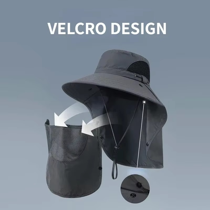 Stornfield | UV Protection Outdoor Sun Hat with Wide Brim and Neck Flap for Hiking, Fishing, and Camping