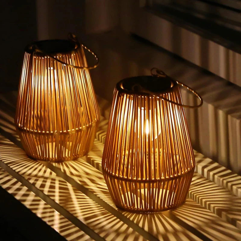 Stornfield | Solar Outdoor Hand-Woven Garden Lights | Waterproof Landscape Light for Villa & Patio Decoration - Alpho