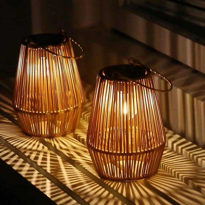 Stornfield | Solar Outdoor Hand-Woven Garden Lights | Waterproof Landscape Light for Villa & Patio Decoration - Alpho