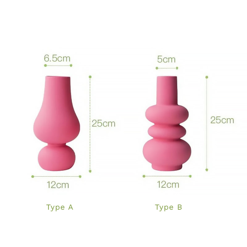 Hot Pink Ceramic Vase | Stornfield