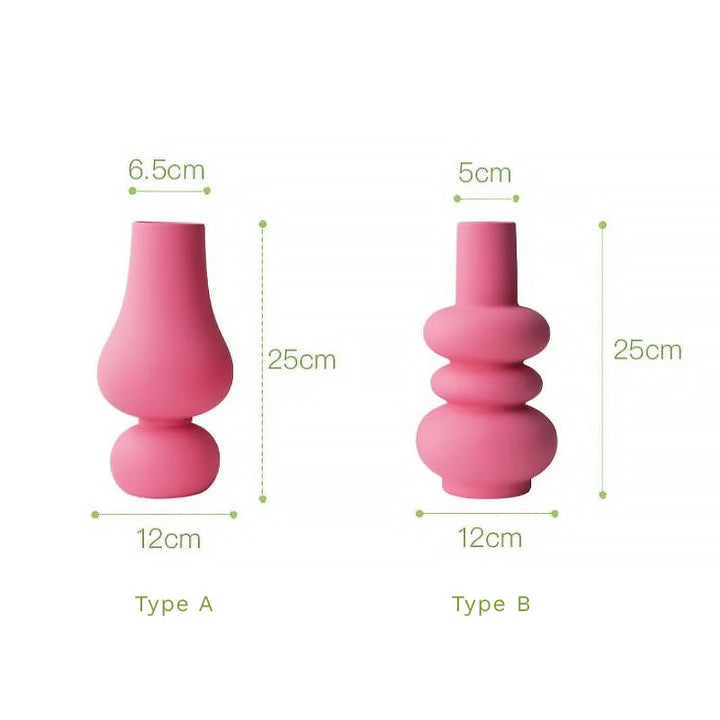 Hot Pink Ceramic Vase | Stornfield