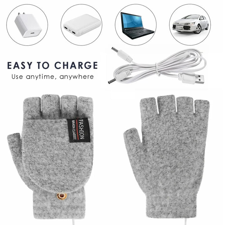 Stornfield | USB rechargeable warm wave heated gloves