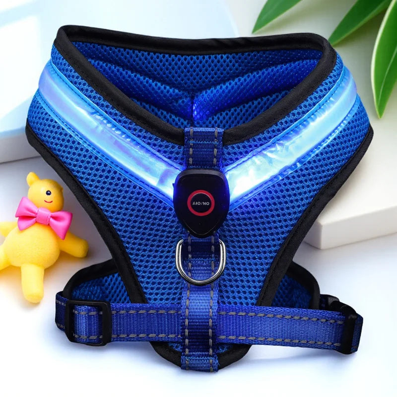 LED Dog Harness USB Rechargeable & Adjustable Stornfield