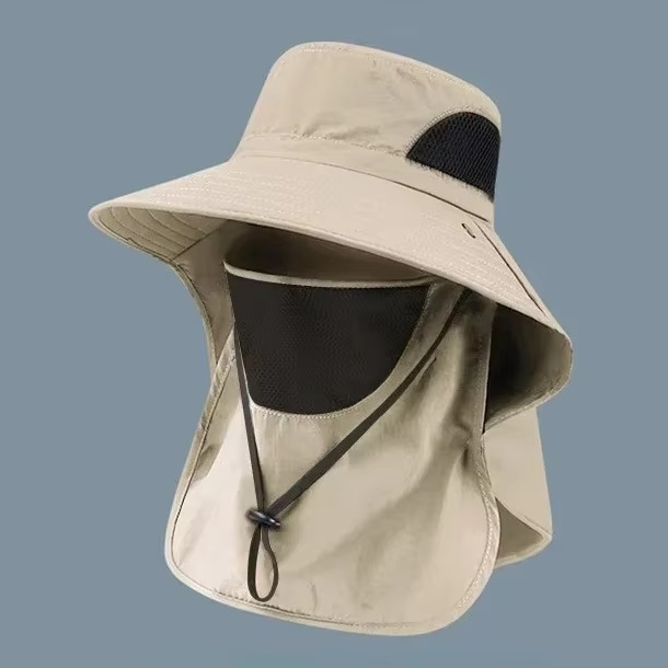 Stornfield | UV Protection Outdoor Sun Hat with Wide Brim and Neck Flap for Hiking, Fishing, and Camping