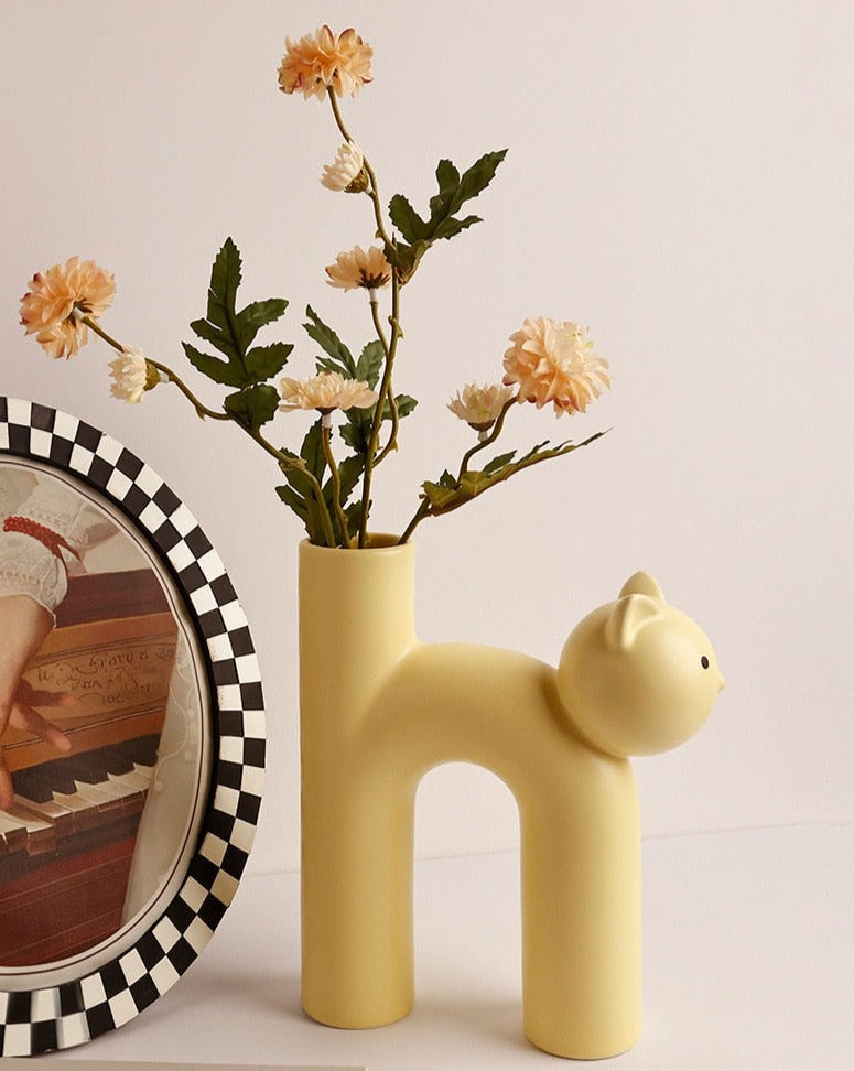 Ceramic Cat Vase | Stornfield