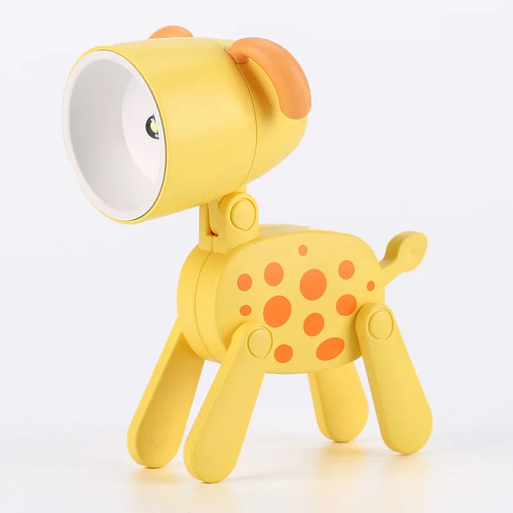 Stornfield | Cute LED Night Light - Mini Dog, Deer, Dinosaur Foldable Table Lamp for Children's Bedroom