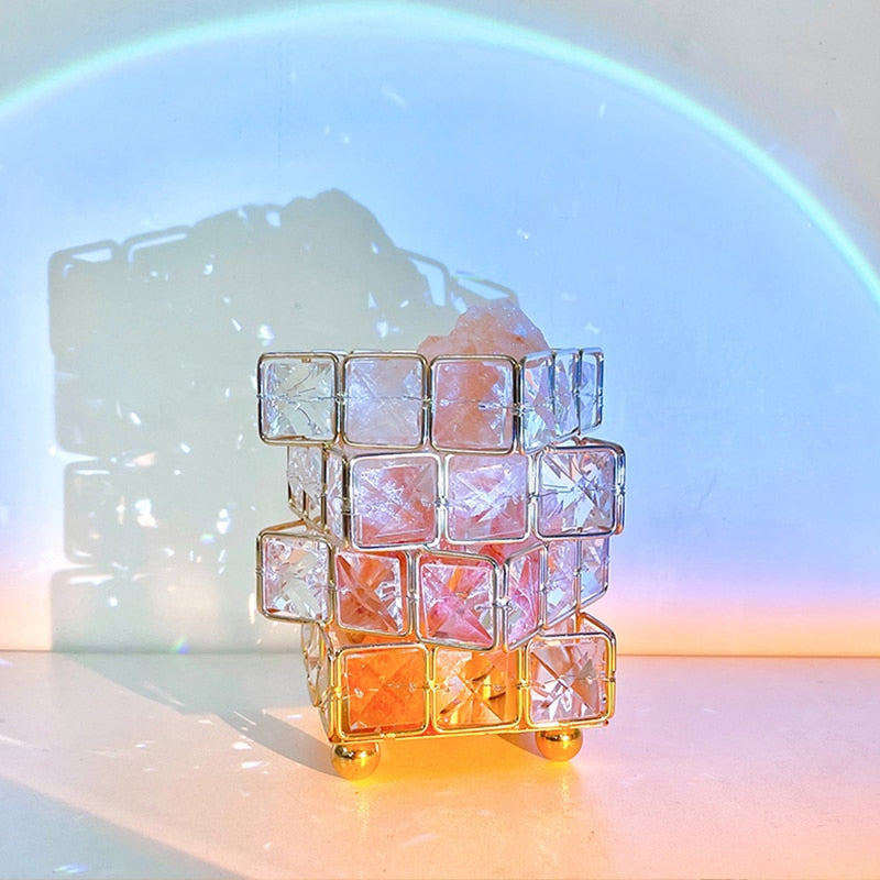 Crystal Room Mood Ambient Geo Shimmer Cube Light | Stornfield