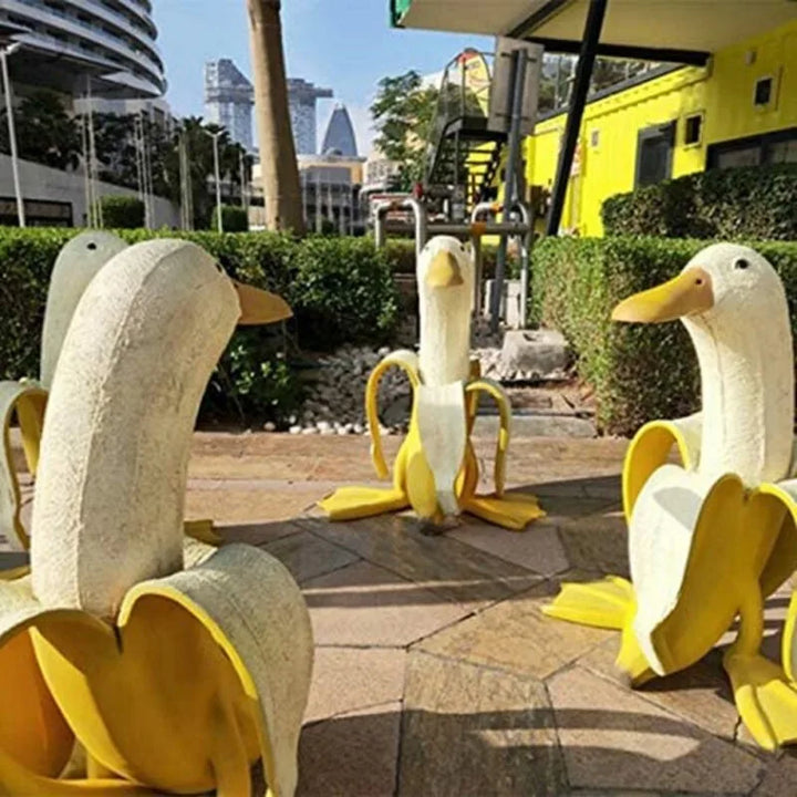 Stornfield | Banana Duck Sculpture | Playful Garden Decoration!