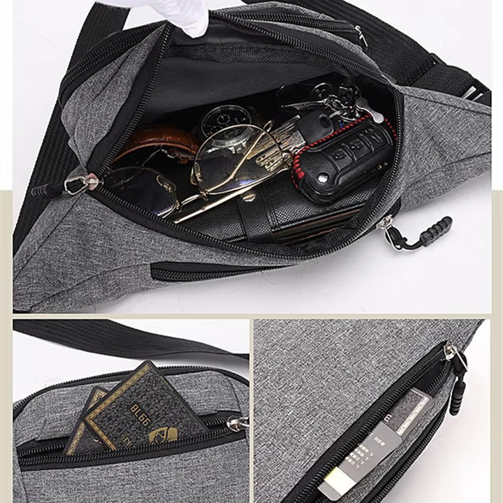 Stornfield | Unisex Waterproof Canvas Waist and Crossbody Bag for Outdoor Sports