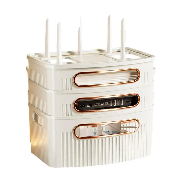 Dustproof Decorative Router Storage Box Organizer | Stonrfield