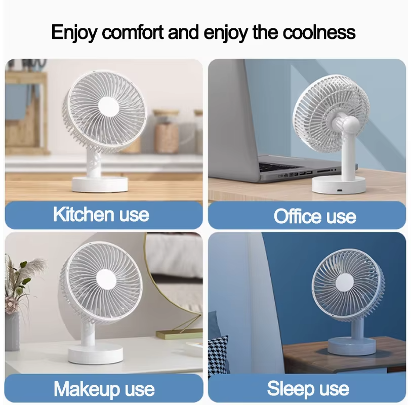USB Desktop Oscillating Fan with Adjustable Head and Powerful Airflow | Stornfield
