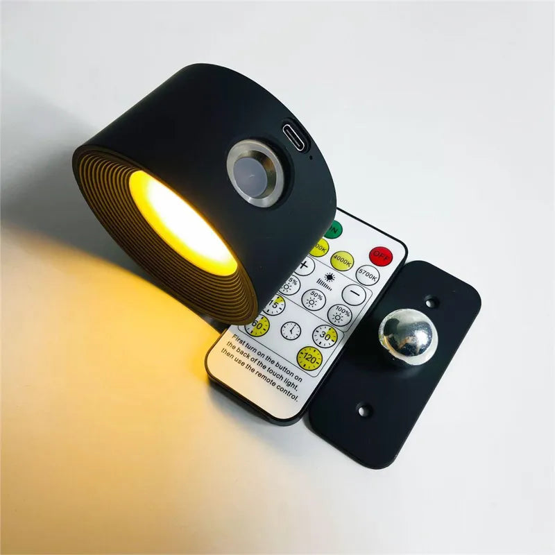 Stornfield | Spotlight Wireless Wall Lamp - 360° Rotation, Dimmable, Rechargeable Wall Light