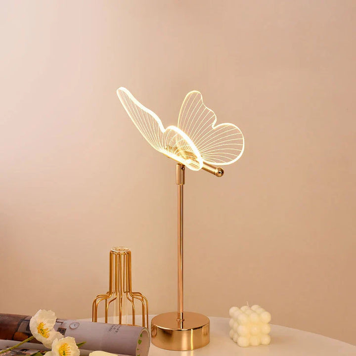 Butterfly LED Table Lamp in Retro Design - Decorative Desk Lamp for Living Room, Bedroom & Office | Stornfield
