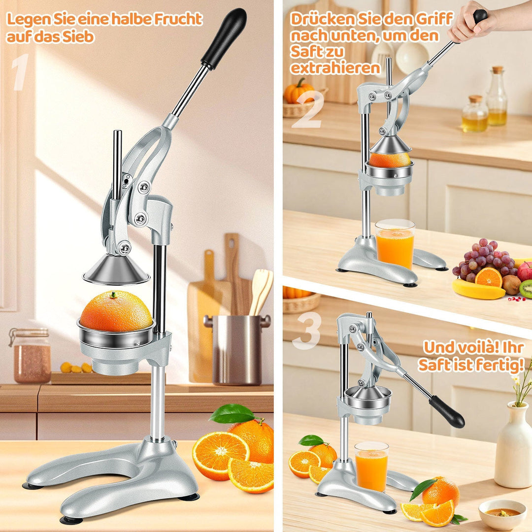 Manual Juice Press Citrus Press Stainless Steel | Stornfield