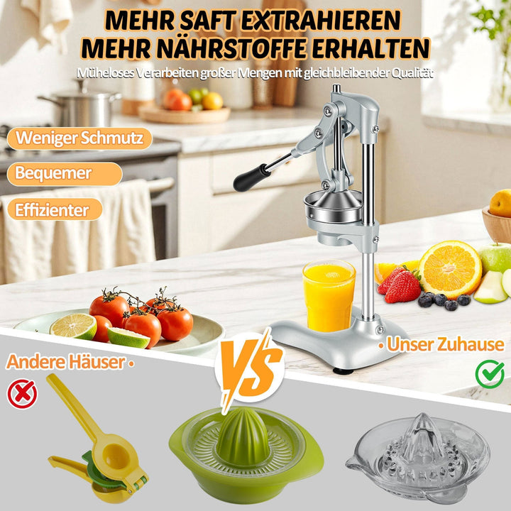 Manual Juice Press Citrus Press Stainless Steel | Stornfield