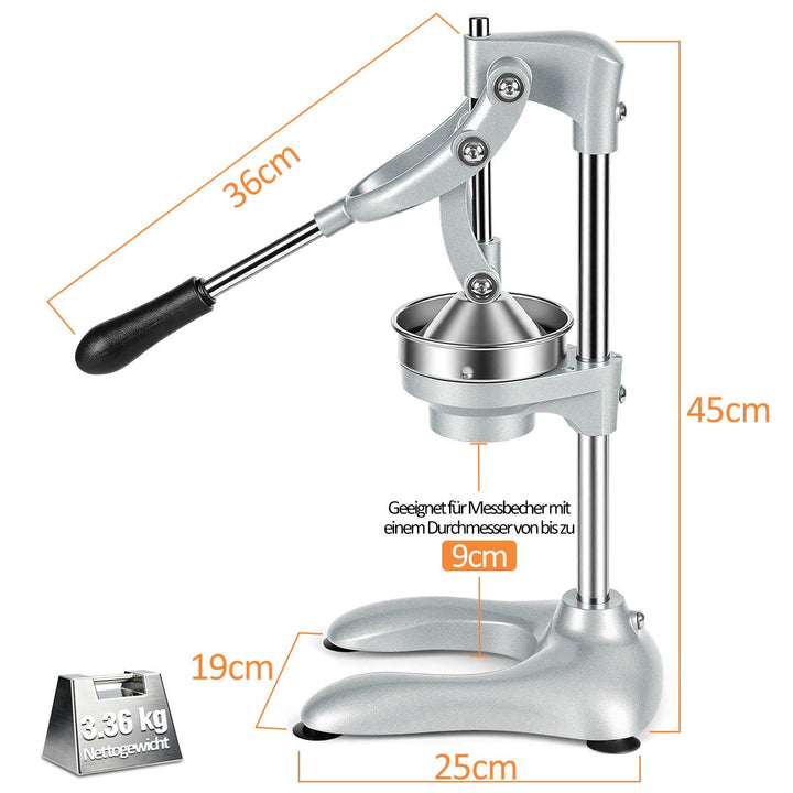 Manual Juice Press Citrus Press Stainless Steel | Stornfield