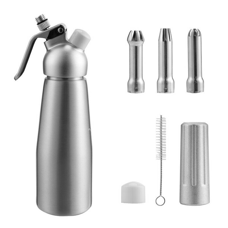 Sahnespender Alu with 3 nozzles 500ml | Stornfield