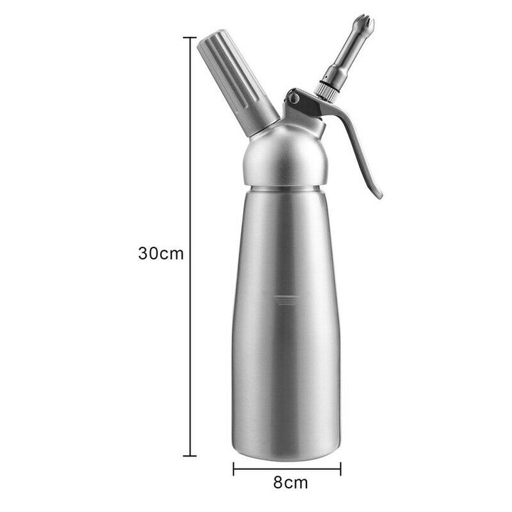 Sahnespender Alu with 3 nozzles 500ml | Stornfield
