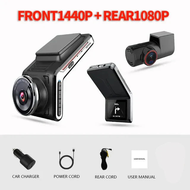 Stornfield | 4K Dual Dash Cam Front and Rear – F1.8 Lens, Night Vision & 24/7 Parking Mode | DriveCam