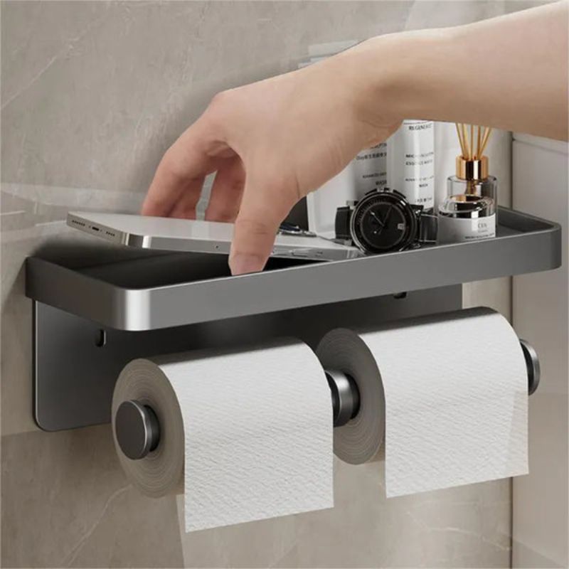 Saniflex Multifunctional Toilet Paper Holder – Modern Design and Practical Functionality | Stornfield