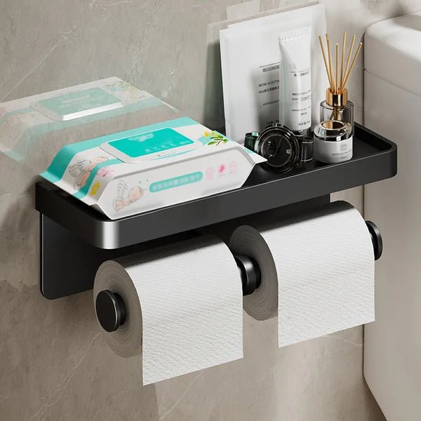 Saniflex Multifunctional Toilet Paper Holder – Modern Design and Practical Functionality | Stornfield
