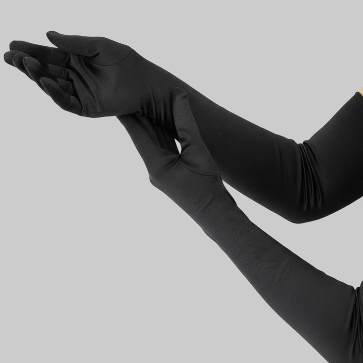 Stornfield | Satin Opera Gloves Women Long Elbow Length Costume