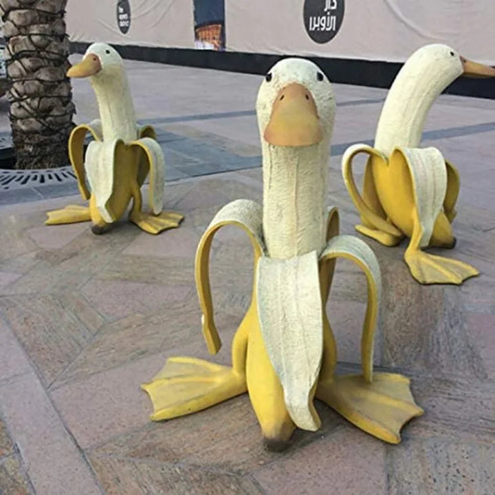 Stornfield | Banana Duck Sculpture | Playful Garden Decoration!