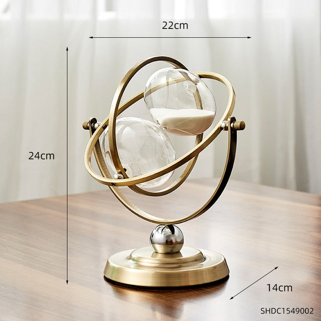 Time Charmer Metal Hourglass Decor | Stornfield