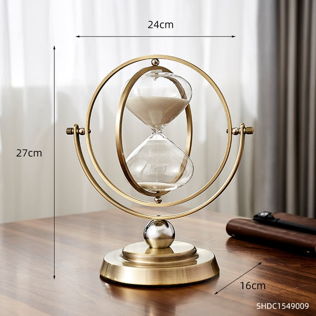 Time Charmer Metal Hourglass Decor | Stornfield
