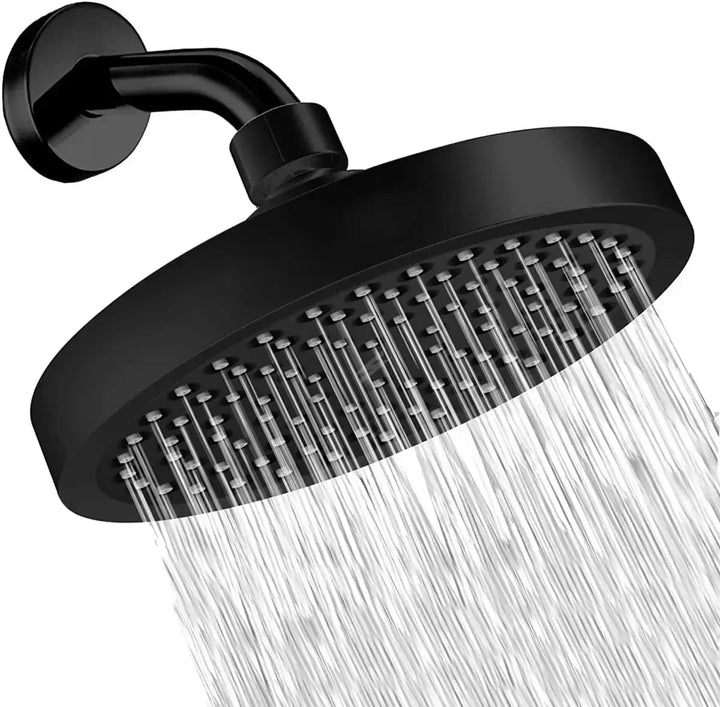 High-Pressure Rain Shower Head with Arm | Round Model – Wall Mount Stornfield