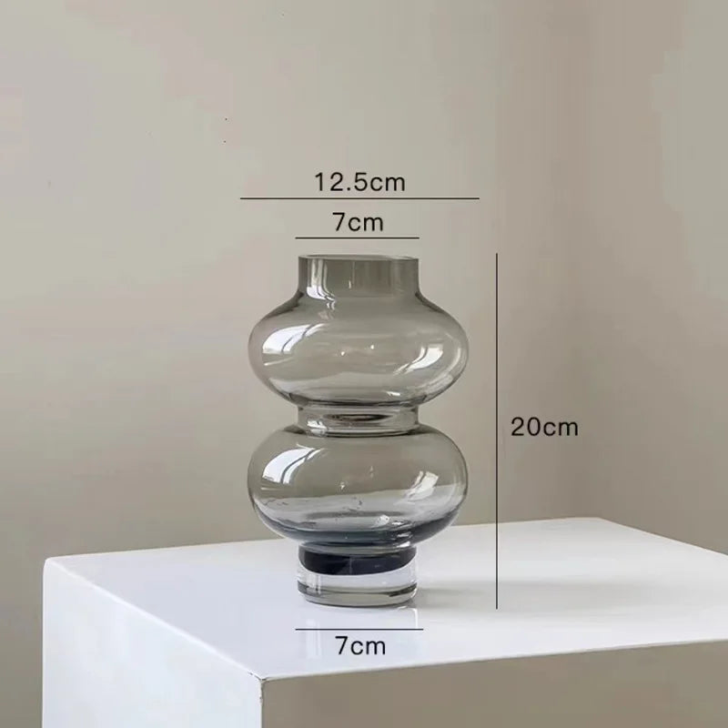 Stornfield | Vase en verre arrondi à 2 étapes