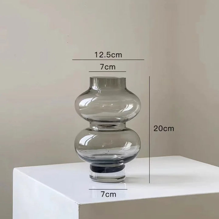 Stornfield | Vase en verre arrondi à 2 étapes