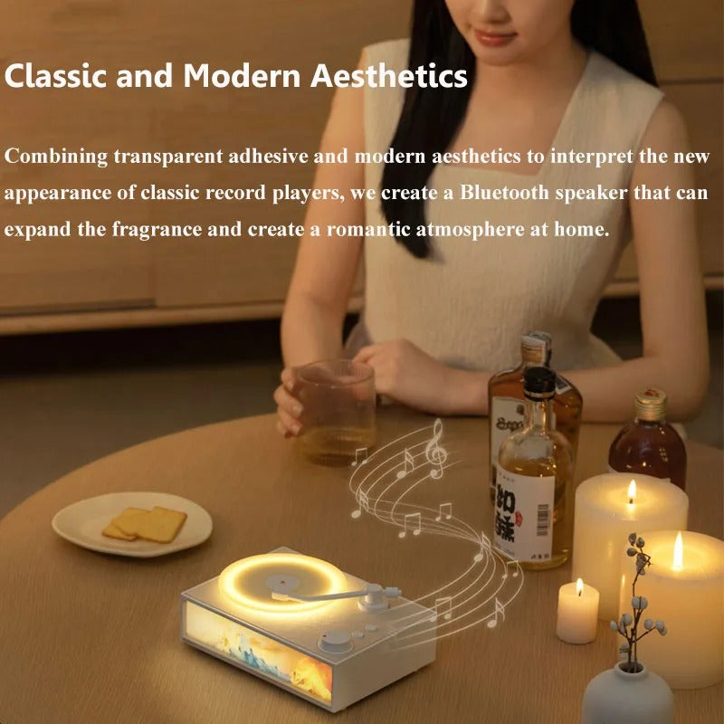 Vintage Design & LED Mood Lighting Wireless Aromatherapy Speaker | Stornfield