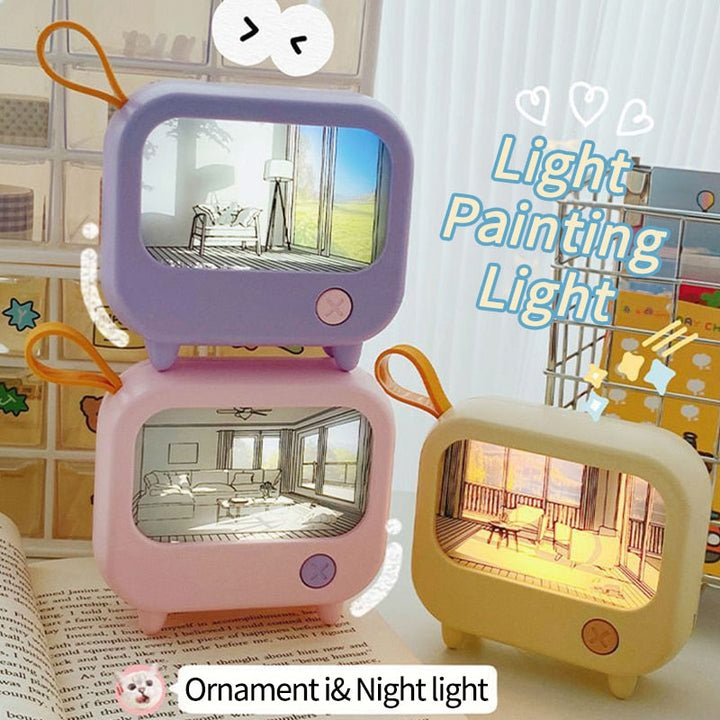 Mini Art TV Painting Decor Night Lamp | Stornfield