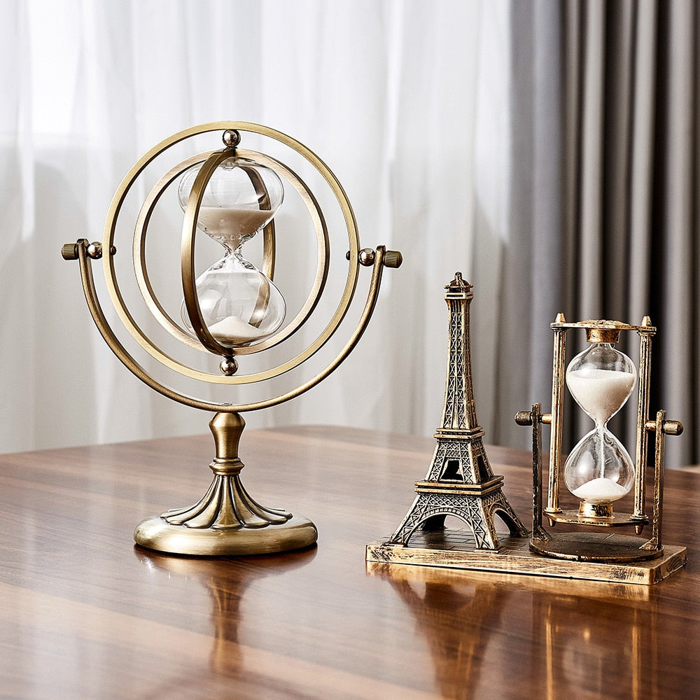 Time Charmer Metal Hourglass Decor | Stornfield