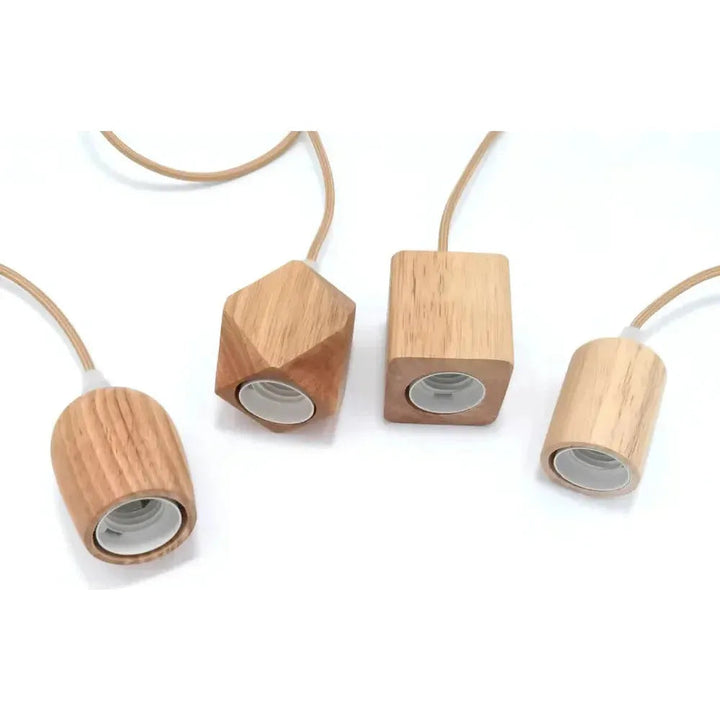Handcrafted wooden pendant lamp with a naturally warm aura and timeless charm Stornfield