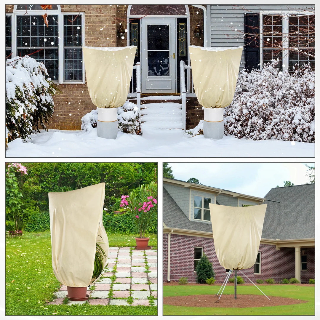 Stornfield | Winter Plant Protection Cover - Frost Protection with Zipper and Drawstring, Breathable for Palms and Potted Plants in the Garden