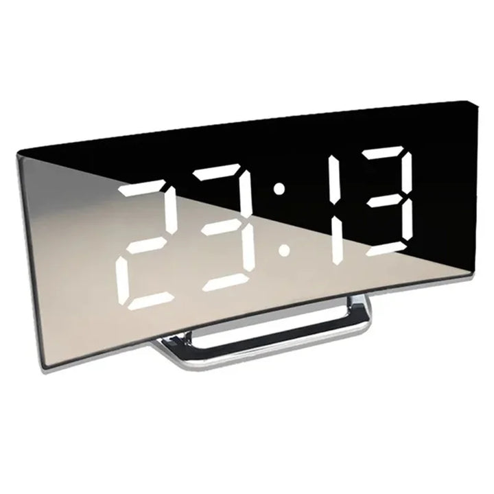 Stornfield | Curved LED Screen Digital Alarm Clock with USB Charging