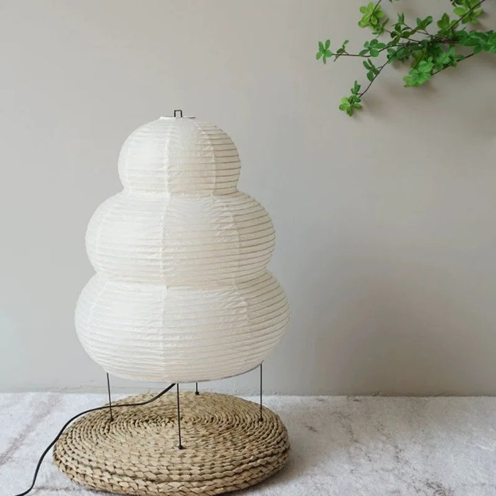 Adjustable table lamp made of rice paper, Japanese paper light for office & living room | Stornfield