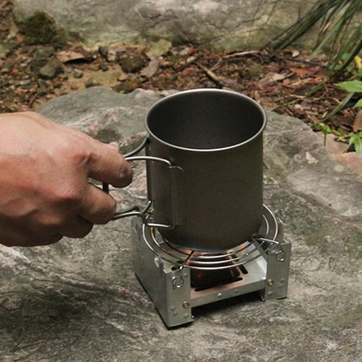 Ultra-Lightweight Folding Ironwood Pocket Size Burner | Stornfield