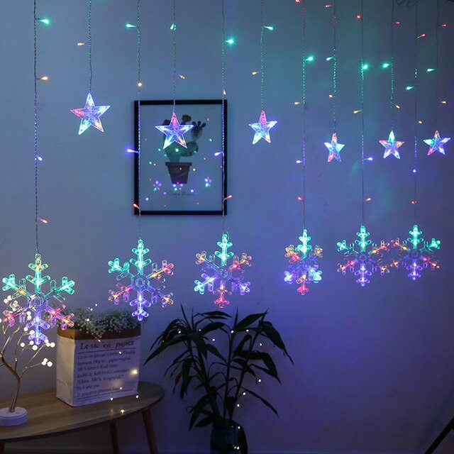 Stornfield | Solar LED Star and Moon String Light Decoration