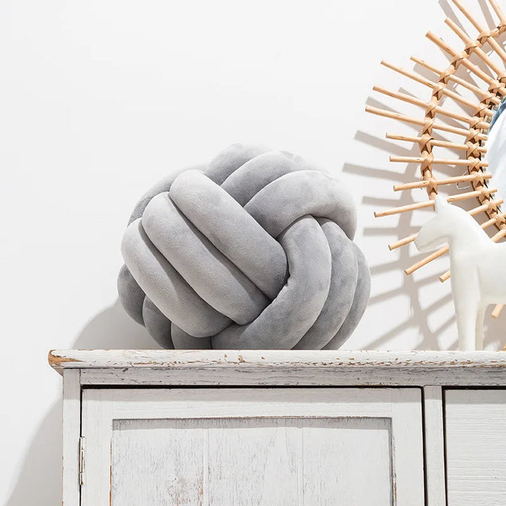 Knotted Velvet Cushion | Stornfield
