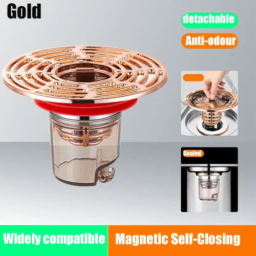 Stornfield | Magnetic Self-Closing Anti-Odor Bathroom Strainer Cover
