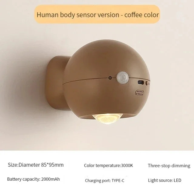 Rotating Mini Magnetic RechargeaStonrfielde Wall Lamp | Stonrfield