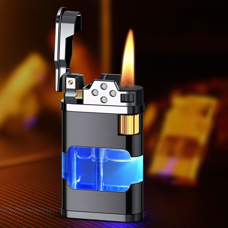 Blue Flame Metal Windproof Gas Lighter | Stornfield