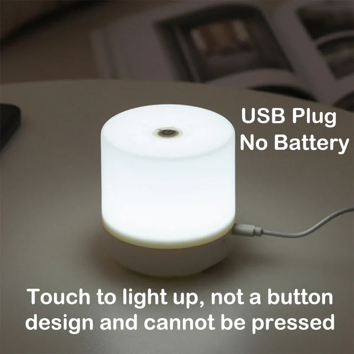 Stornfield | Creative USB Bedside Lamp - Touch Dimmable LED Night Light for Bedroom and Student Dormitory