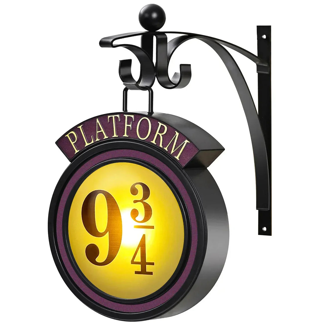 Stornfield | Harry Potter 9 3/4 Figurine LED Bedside Lamp Magical Wall Lamps Hogwarts Platform 3D Lamp Harry Room Decor Birthday Gift for Kids
