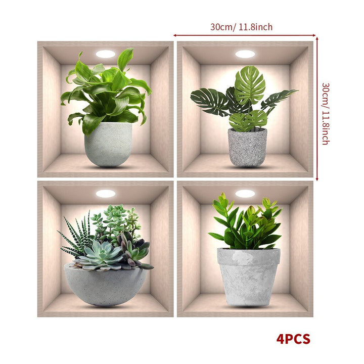 Wall Decorative Potted Plant Stickers | Stornfield