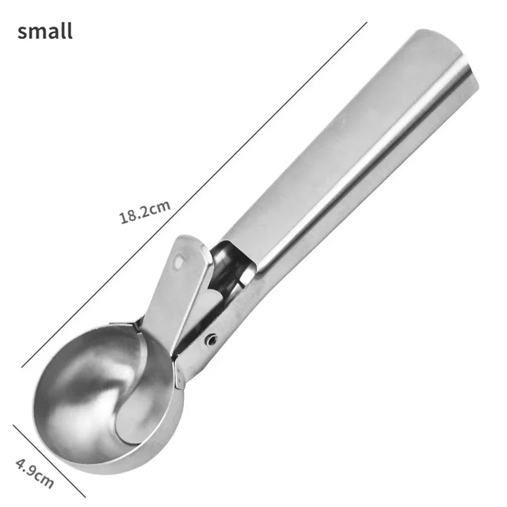 Stornfield | Scoop Ice Cream Scoop Stainless Steel | Robust & Dishwasher Safe | For small & large scoops | Smooth Handle